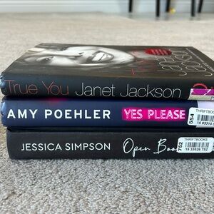 Bundle of 3 celebrity memoirs books